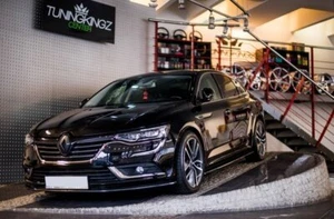 Labio de alerón Cup enfoque frontal para Renault Talisman negro brillante - Imagen 1 de 12