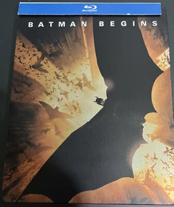 Batman Begins (Blu-ray Disc, 2005) STEELBOOK NOLAN BALE ACTION DC SUPERHERO - Picture 1 of 3