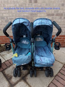 cosatto double stroller rain cover