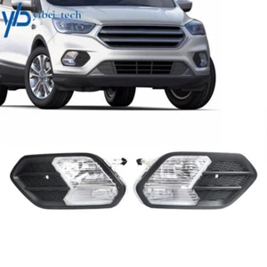 For 2017-2018-2019 Ford Escape Pair of Fog Lights Driving Lamps w/Black Cover - Picture 1 of 8
