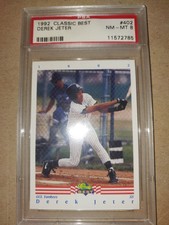 1992 Classic Best Derek Jeter PSA 8 #402