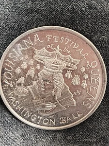 1969 Mardi Gras Doubloon Festival of the Queens Washinton Ball Collectors Club - Picture 1 of 2