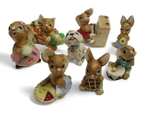 Collection Of  Eight Pendelfin Rabbits The Thumper /Barrow Boy /Phumf / Rosa  - Picture 1 of 24