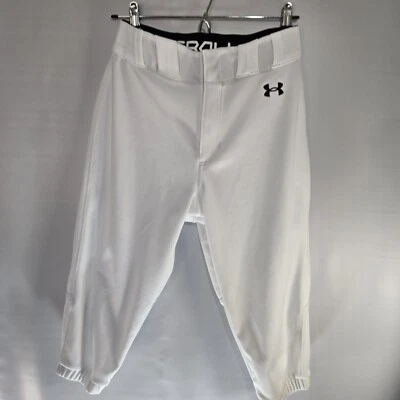 Pantalones de béisbol Under Armour blancos talla pequeña Foto 1 de 4