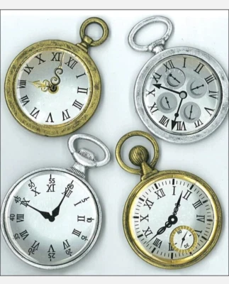 Jolee's Boutique 尺寸贴纸复古怀表剪贴簿装饰 — 第 1/2 张图片