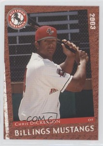 2003 Grandstand Billings Mustangs Chris Dickerson