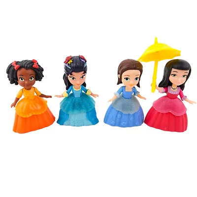 Disney Sofia the First Sophia & Friends Figures Folding Dolls Cake Toppers 4 pcs - Image 1 of 4