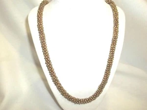 NEW DECREE FROM INDIA BROWN BRONZE THICK 32" NECKLACE...... .NICE - Picture 1 of 3