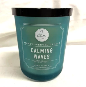 DW HOME (1) ONDAS CALMANTES Grande 15 OZ Dos Mechas Tarro Vela Vertida a Mano - Imagen 1 de 2