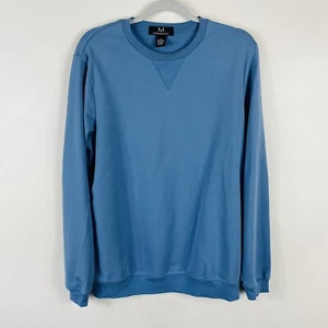 Blauer Pullover Pulli mit Rundhalsausschnitt von Magaschoni Größe S Baumwollmischung - Bild 1 von 4