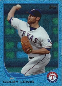 2013 (RANGERS) Topps Silver Slate Blue Sparkle Wrapper Redemption #248 Lewis - Picture 1 of 2