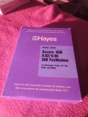 HAYES 15360 ACCURA USB V.92/V.90 56K FAX MODEM - Image 1 of 4