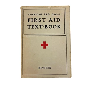 Rare Vintage 1940 American Red Cross First Aid Textbook Revised WWII Era - Picture 1 of 11
