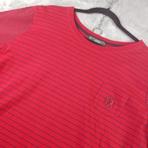LRL Ralph Lauren Active Women's 3X LRL Logo Red Black Striped Shirt Top - Picture 1 of 14