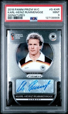 2018 PANINI PRIZM WORLD CUP SIGNATURES S-KHR KARL-HEINZ RUMMENIGGE PSA 9 - Image 1 of 2