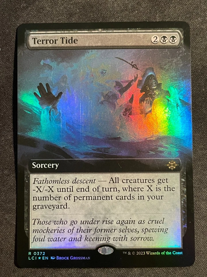 MTG Terror Tide (Extended Art), NM-Mint, (LCI #0372) Foil - Image 1 of 1
