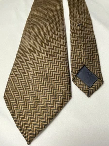 Mens Brooks Brothers Makers 100% All Silk Luxury Geometric Necktie Vtg - Picture 1 of 4