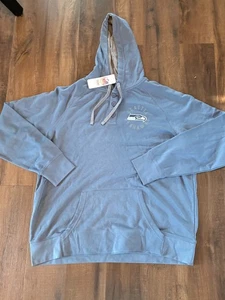 Neu mit Etikett leichter Hoodie Herren 2XL Seattle Seahawks NFL Apparel Knopfleiste XXL - Bild 1 von 2