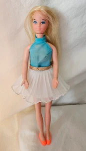 Vintage 1970 Mattel Rock Flower Mini Barbie Puppe, HEATHER mit Morgenröte Kleidung - Bild 1 von 4