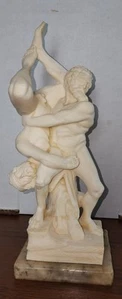 VTG Hercules Diomedes Wrestling Resin Statue A. Santini ITALY 10" Greek Myth - Picture 1 of 6