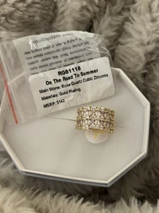 ‘On The Road To Summer’ OG Bomb Party Ring Size 7 Gold - Picture 1 of 2