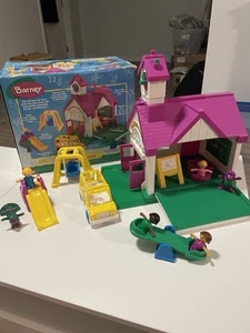90s Vintage 1993 Lyons Group Barney & Friends School House Play Set Baby Bop - Picture 1 of 3