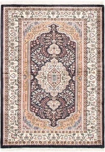 Traditional Hand-knotted Carpet 3'11" x 5'11" Silk Area Rug - Picture 1 of 9