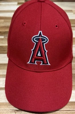 Vintage Nike MLB Anaheim Angels Wool Hat Gray Tag Cap Embroidered Red Rare - Image 1 of 4
