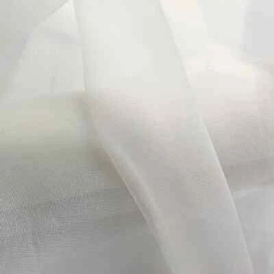1 Meter X 1.4 Meter Natural White Silk Tulle Mesh Stiff Wedding,Veil Lace Fabric - Bild 1 von 4