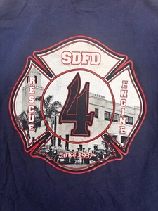 Herren T-Shirt Hanes San Diego Fire Rescue 2XL blau - Bild 1 von 11
