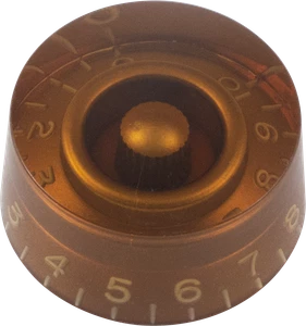 CE Speed Control Knob, Gibson Style, Embossed Numbers, Amber, Single - Picture 1 of 1