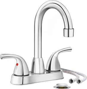 Llave Grifo Para Fregadero Pila De Cocina Cromo Acero Inoxidable Duradero 2024 EE. UU. - Imagen 1 de 12