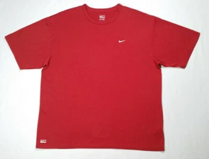 Nike Performance Men Extra Large Red Training T-Shirt Tee Short Sleeve Stretch - Imagen 1 de 8