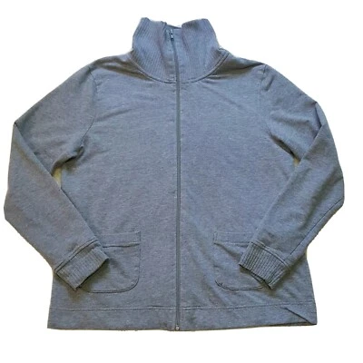 Chaqueta suéter para mujer White Stag cremallera completa talla mediana 8-10 gris Foto 1 de 4