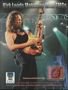 Metallica Kirk Hammett ha pickup EMG su chitarra ESP Monster 8 x 11 stampa pubblicitaria - Foto 1 di 3