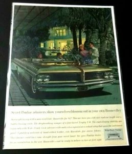 Pontiac Bonneville 1962 Printanzeige Palmen General Motors - Bild 1 von 1