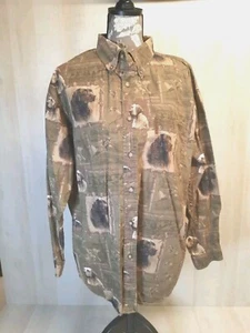 Magellan Long Sleeve Shirt Men's Large Button Up Labrador Duck Retriever Dog - Picture 1 of 9