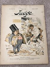 Judge Magazine May 9, 1891 Political Satire, Noah Hayseed's Ark