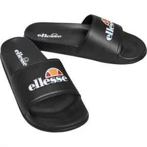 Ellesse Filippo Sliders Black Pool Beach Flip-Flops Slippers Shower Unisex - Picture 1 of 3