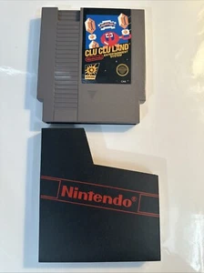 Clu Clu Land (Nintendo, 1985) 5 Screw NES Cart & Sleeve - TESTED - Picture 1 of 9