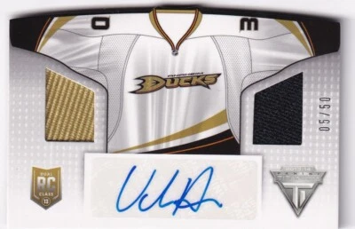 2013-14 Panini Titanium Road Sweaters Memorabilia Auto #RSVF Viktor Fasth 5/50 - Image 1 of 2