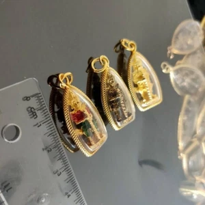 x3 Amuleto Thao Wessuwan Proteger del Fantasma Mala Suerte Wat Buda Regalo de la Suerte - Imagen 1 de 6