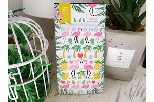 Suatelier Sonia PVC Transparent Aufkleber 2049 | Flamingo Pineapple Pal - Bild 1 von 1