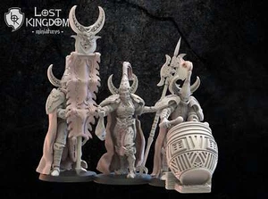 Hisui Guard Command Group: Lost Kingdom Miniatures Night Elves Resin 3D Print - Picture 1 of 3