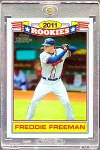 Freddie Freeman RARE ROOKIE RC TOPPS INVESTMENT CARD SSP DODGERS MVP ROY MINT - Picture 1 of 6