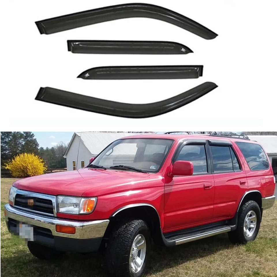 4Pcs Window Wind Deflector Rain Guards Visor for 1996-2002 Toyota 4Runner (N180) - Imagem 1 de 4
