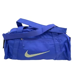Nike Women's Ultramarine/Luminous Green Gym Club Duffel Bag DR6974-581 NWT - Picture 1 of 11