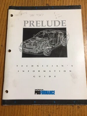Honda Prelude 1997 OEM taller servicio reparación manual motor eléctrico carrocería guía Foto 1 de 4