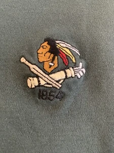 Rare Vintage Polo Golf Ralph Lauren Indian Head 1854 Turtleneck Shirt Green L - Picture 1 of 4