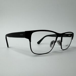 PRADA PR57ZV 1BO1O1 - Matte Black Full Rim Rectangle Mens Glasses / Eyeglasses
